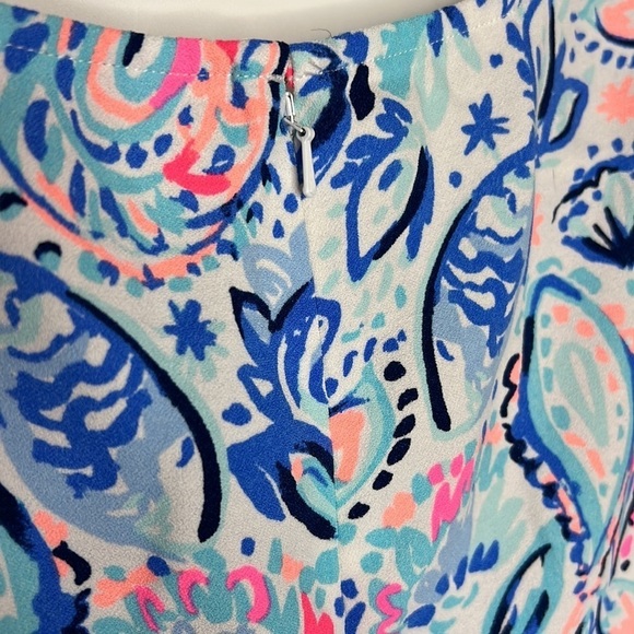 Lilly Pulitzer Donna Boxy Cropped Striped Floral Sleeveless Tank Top - Picture 6 of 6